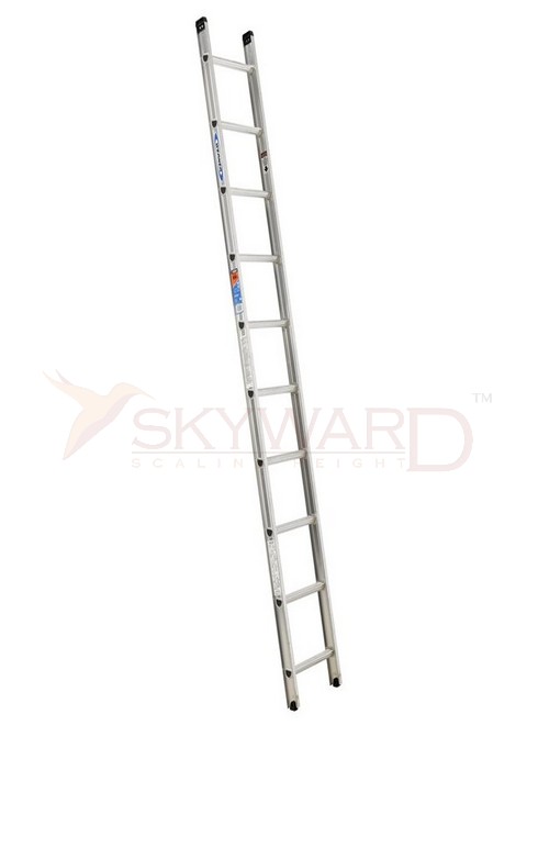 Model No. 1430 Aluminium D Rung Single Ladder for Home, Warehouse and Industrial Access Use, Professional Portable Ladder for Maintenance, Storage, Repair and Daily Working Needs